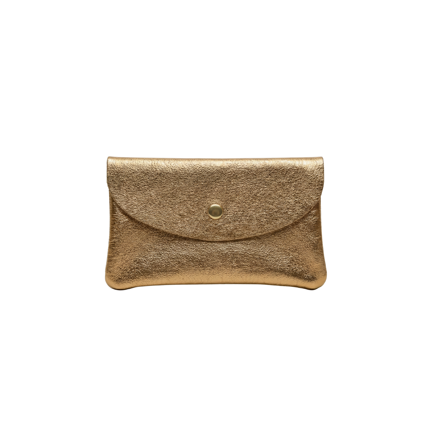Mini Wallet- Metallic Leather - Gold