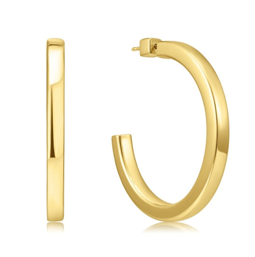 Squared Hoops - Gold