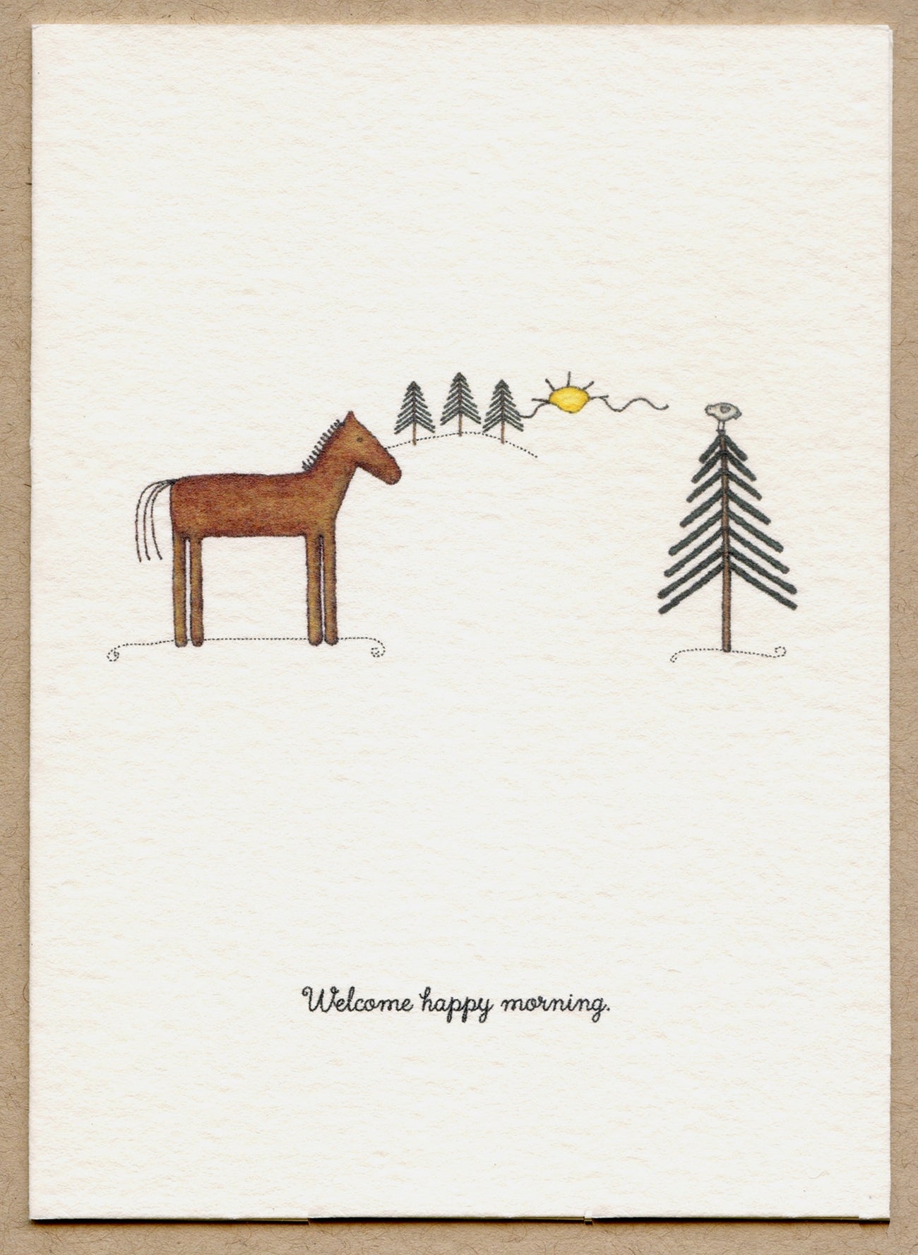 Six Cards of Holiday Greetings- Set of 6 Notecards Red