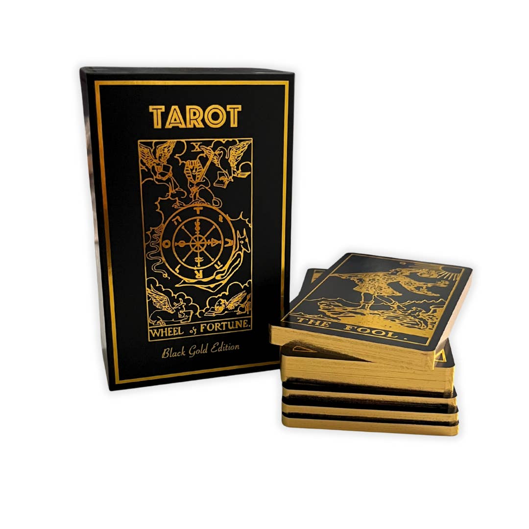 Black Gold Tarot Deck | Classic Tarot Design and Gold Foil