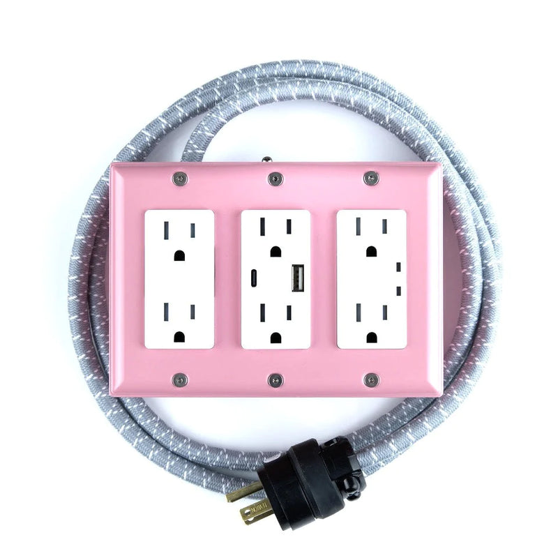 6' Exto Surge 900 Power Strip with Smart USB A and C