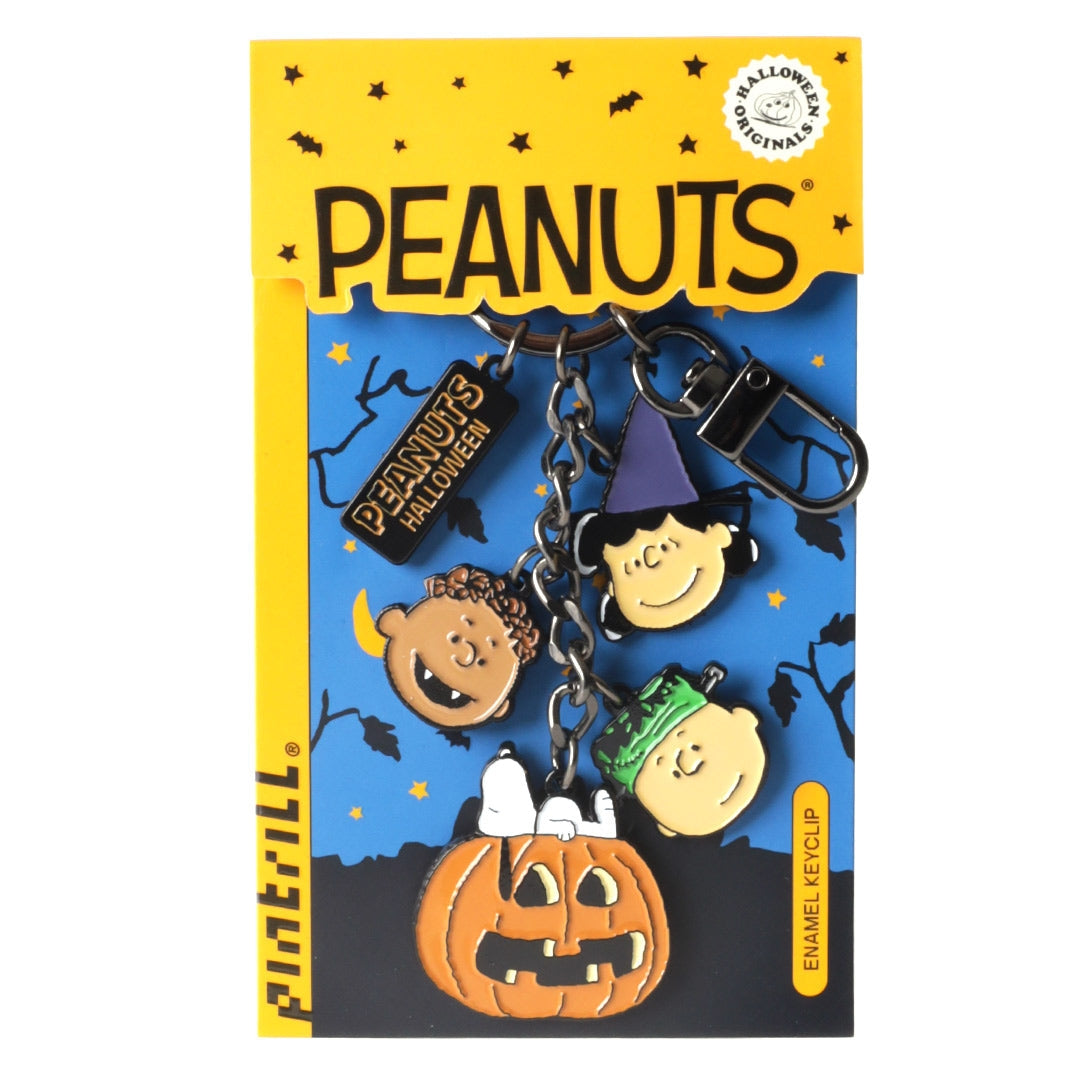 Peanuts Halloween Faces Keyclip