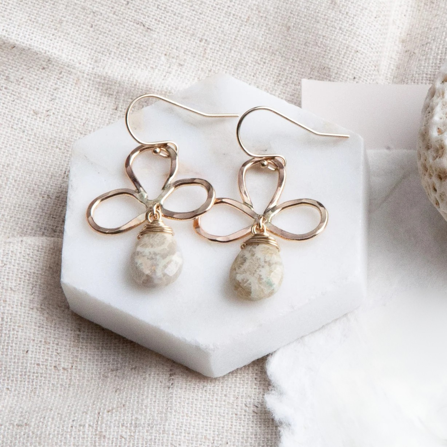 Flor Earrings Gold