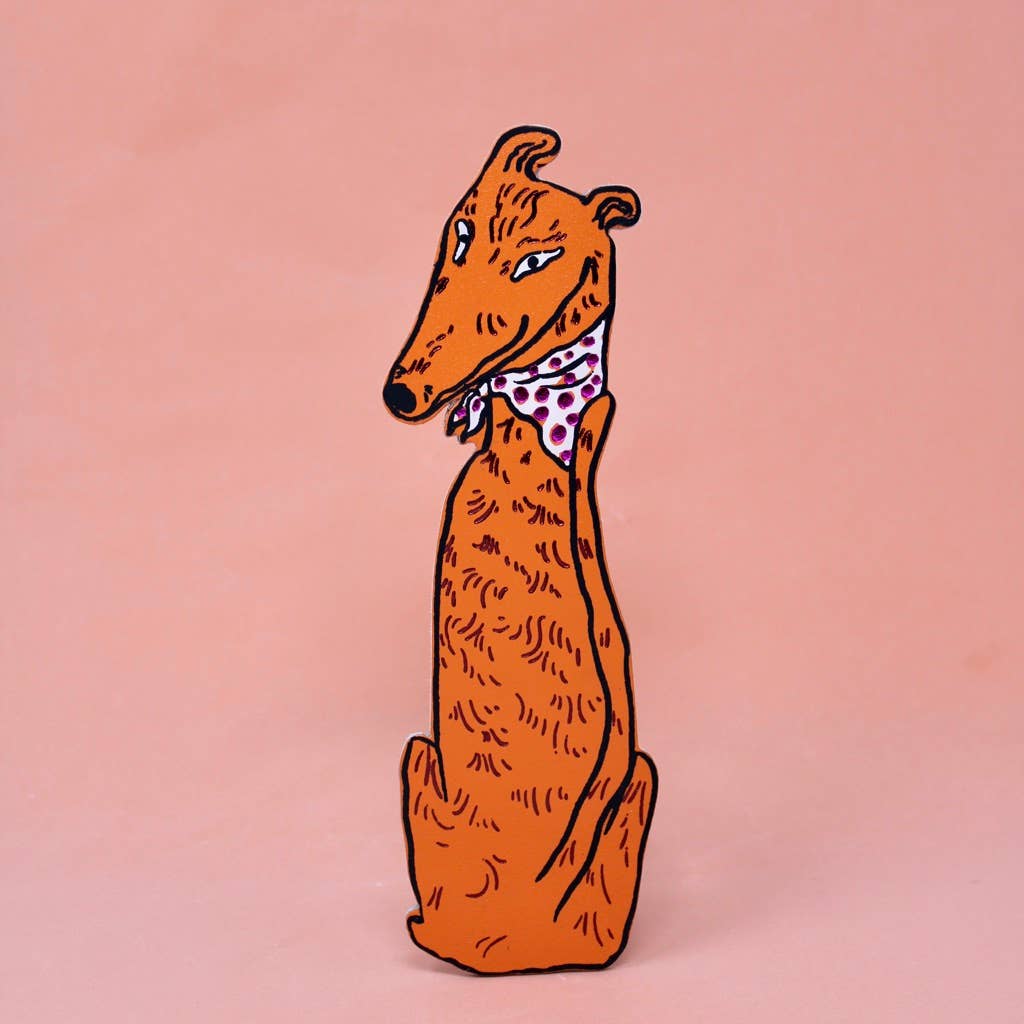 Dog Tails Bookmark- Orange