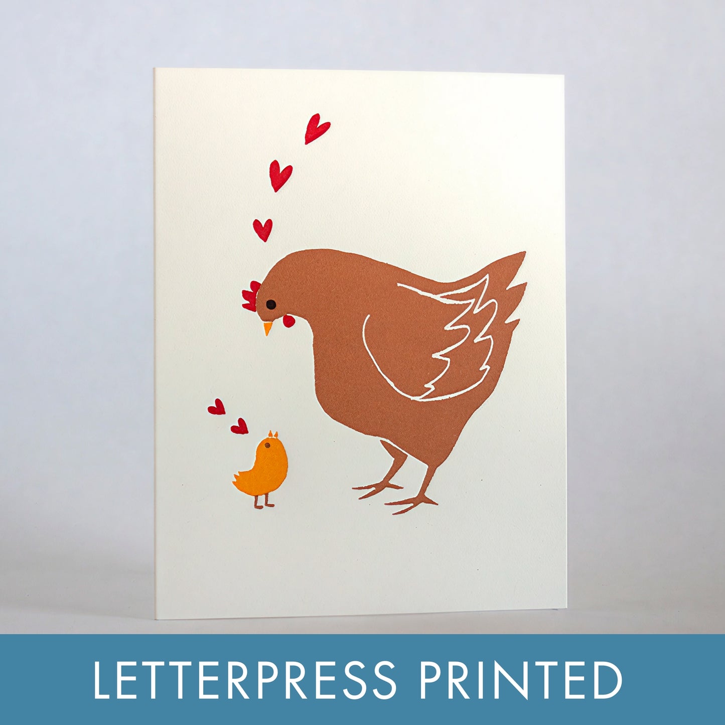 Mother Hen Letterpress Card