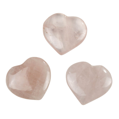 Load image 1 in gallery view. Rose Quartz Hearts