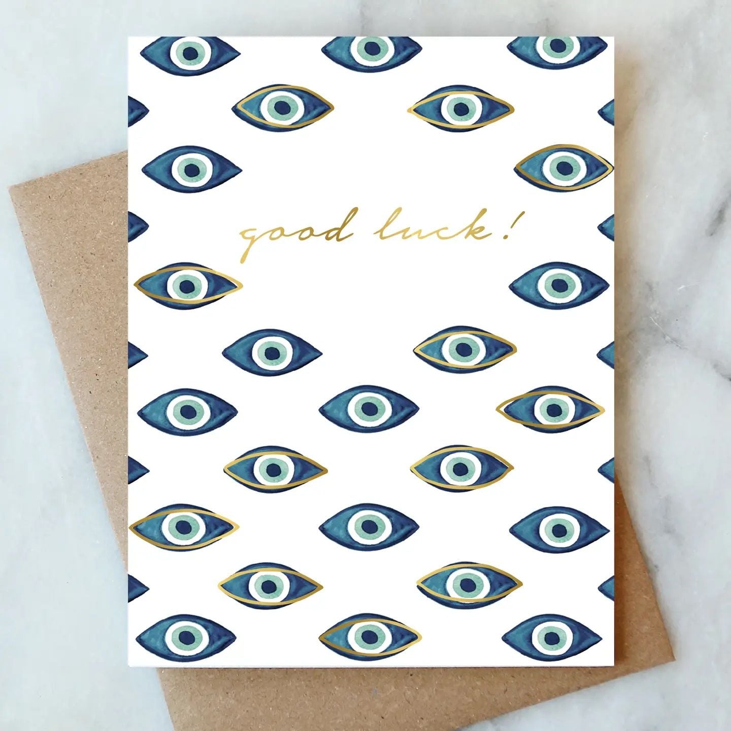 Evil Eyes Goodluck Greeting Card