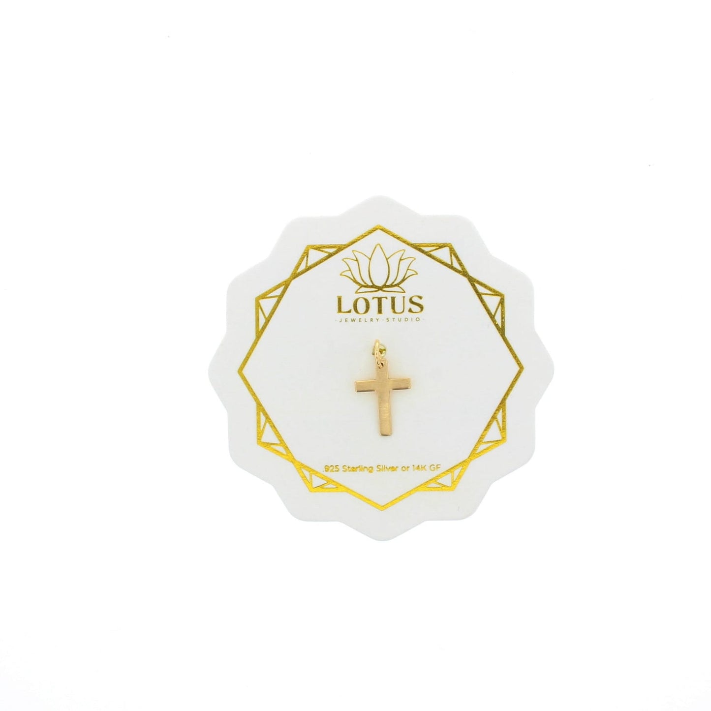 Small Cross Charm  - Gold