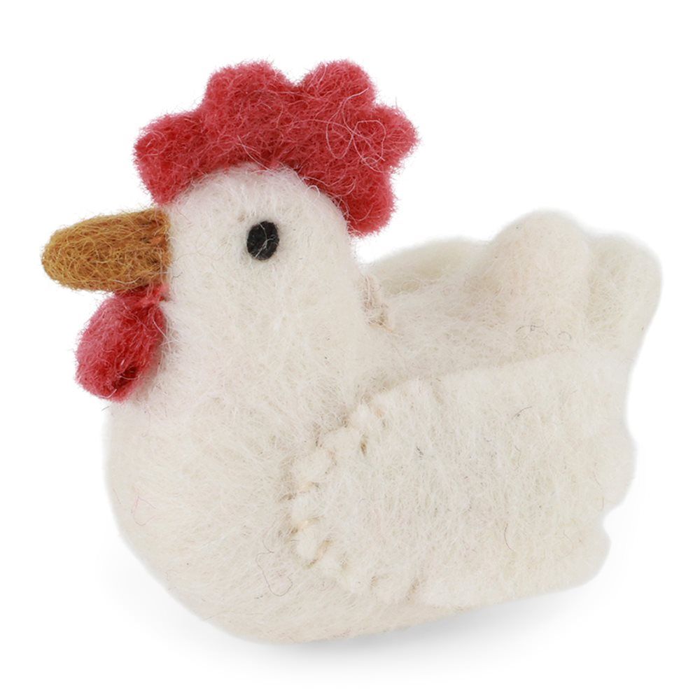 Rooster Ornament - White