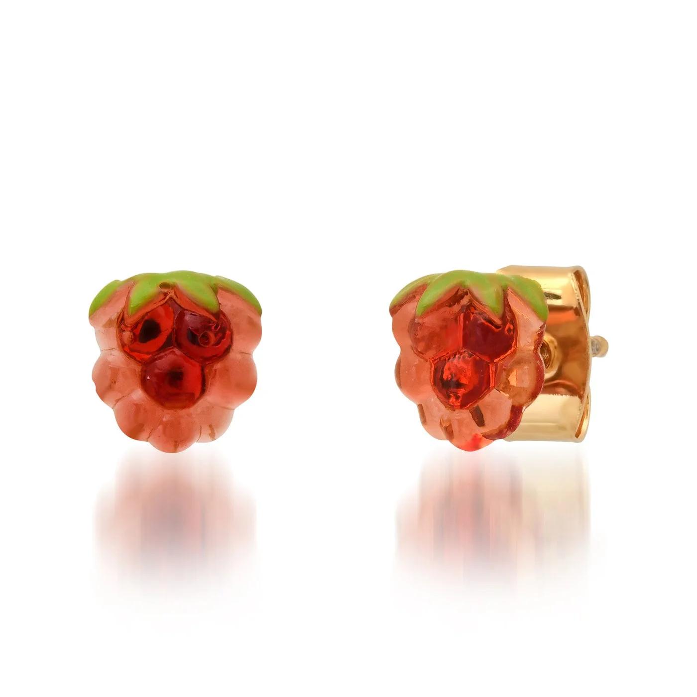 Raspberry Delight Stud Earrings