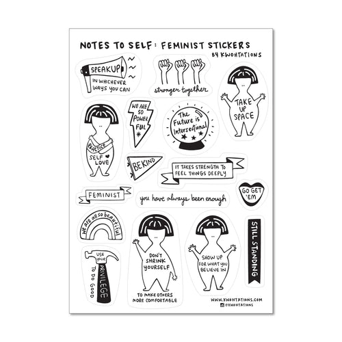Load image 1 in gallery view. Feminist Sticker Sheet