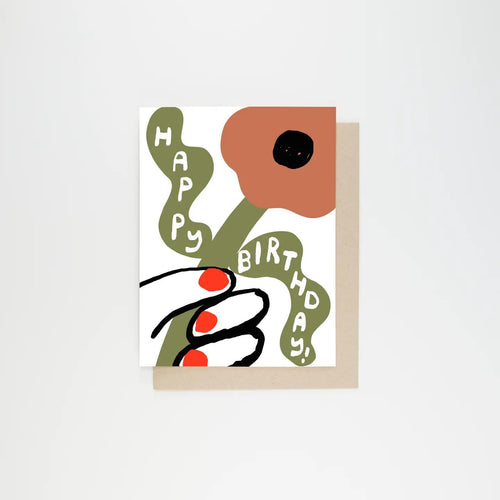 Load image 1 in gallery view. Birthday Flower Card