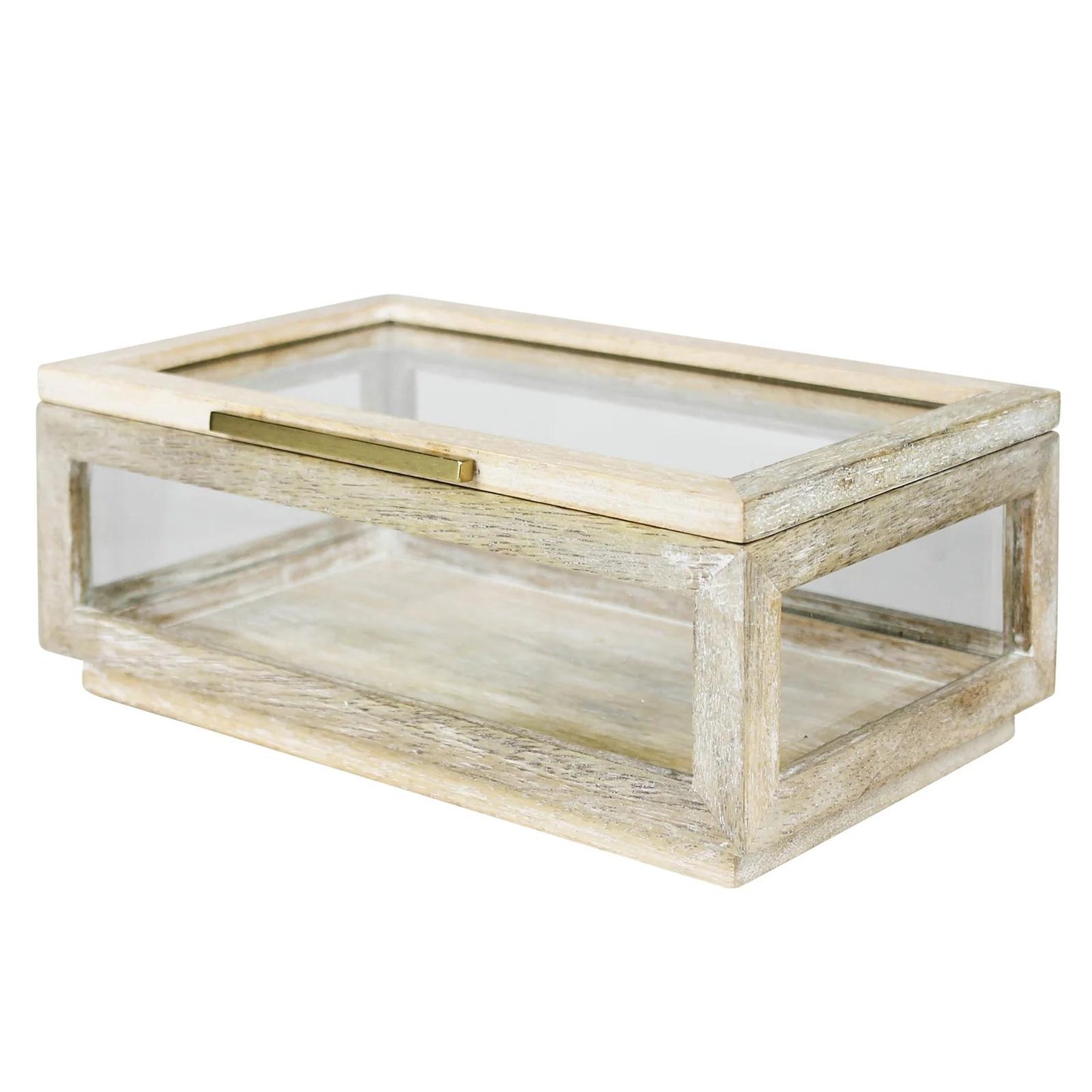 Mango Wood Glass Case