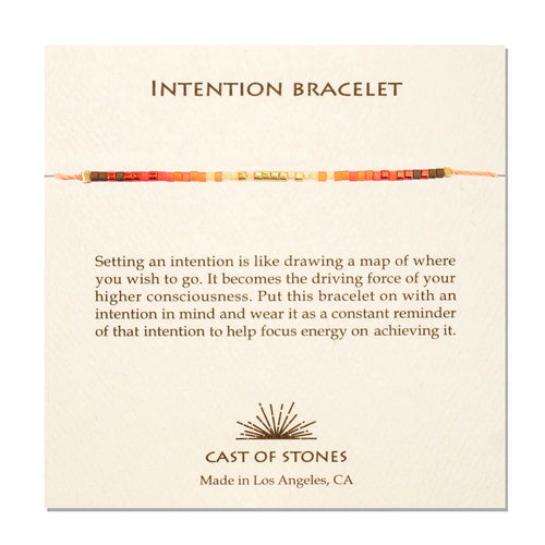 Load image 1 in gallery view. Intention Bracelet - Radiant Orange Cast of Stones