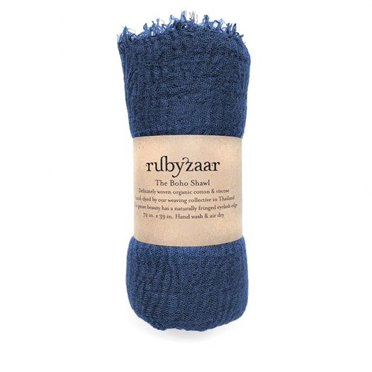 Boho Shawl - Cobalt