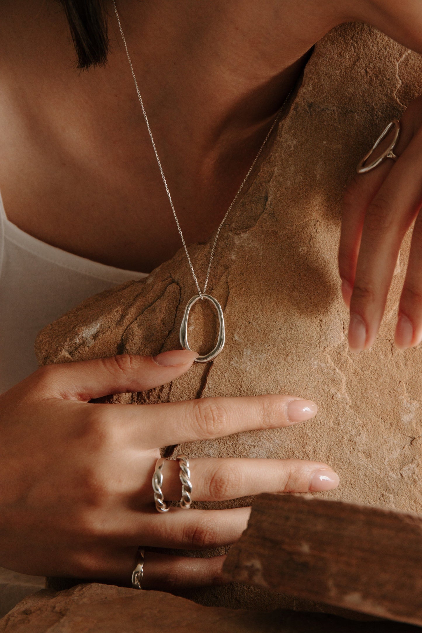 Lake Necklace - Silver