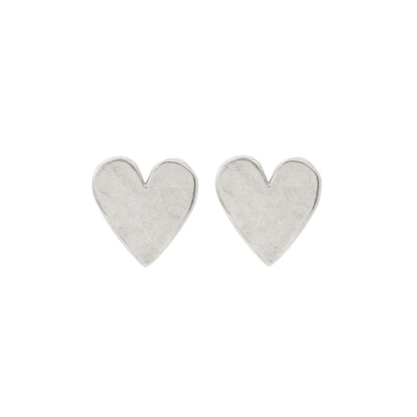 Sweetheart Studs - Silver