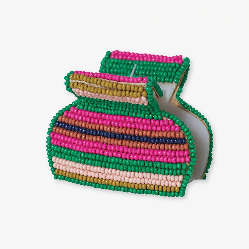 Gia Petite Beaded Hair Claw  - Rio