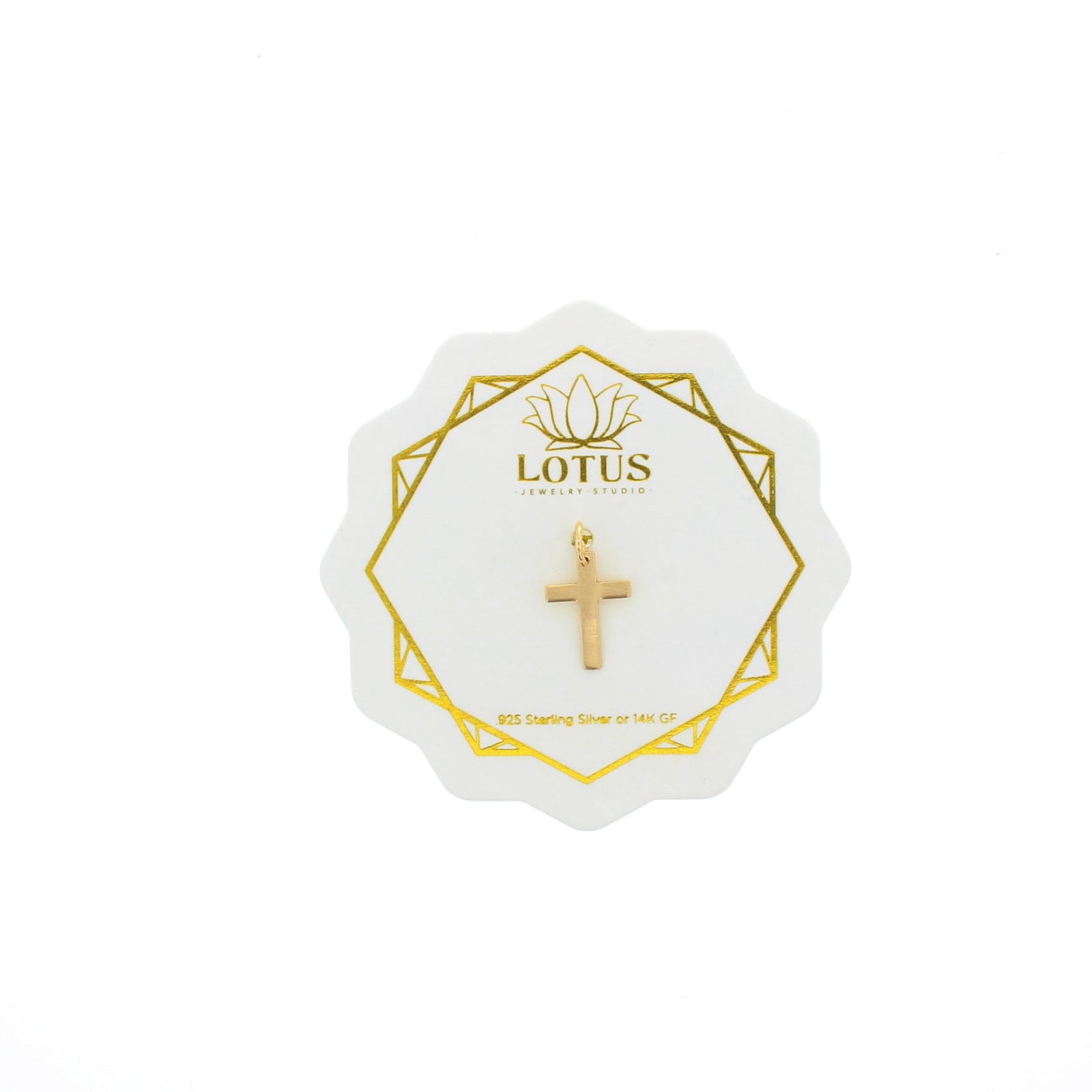 Small Cross Charm  - Gold