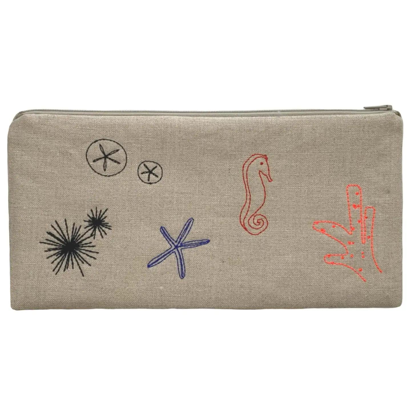 In the Ocean Linen Pouch- Small