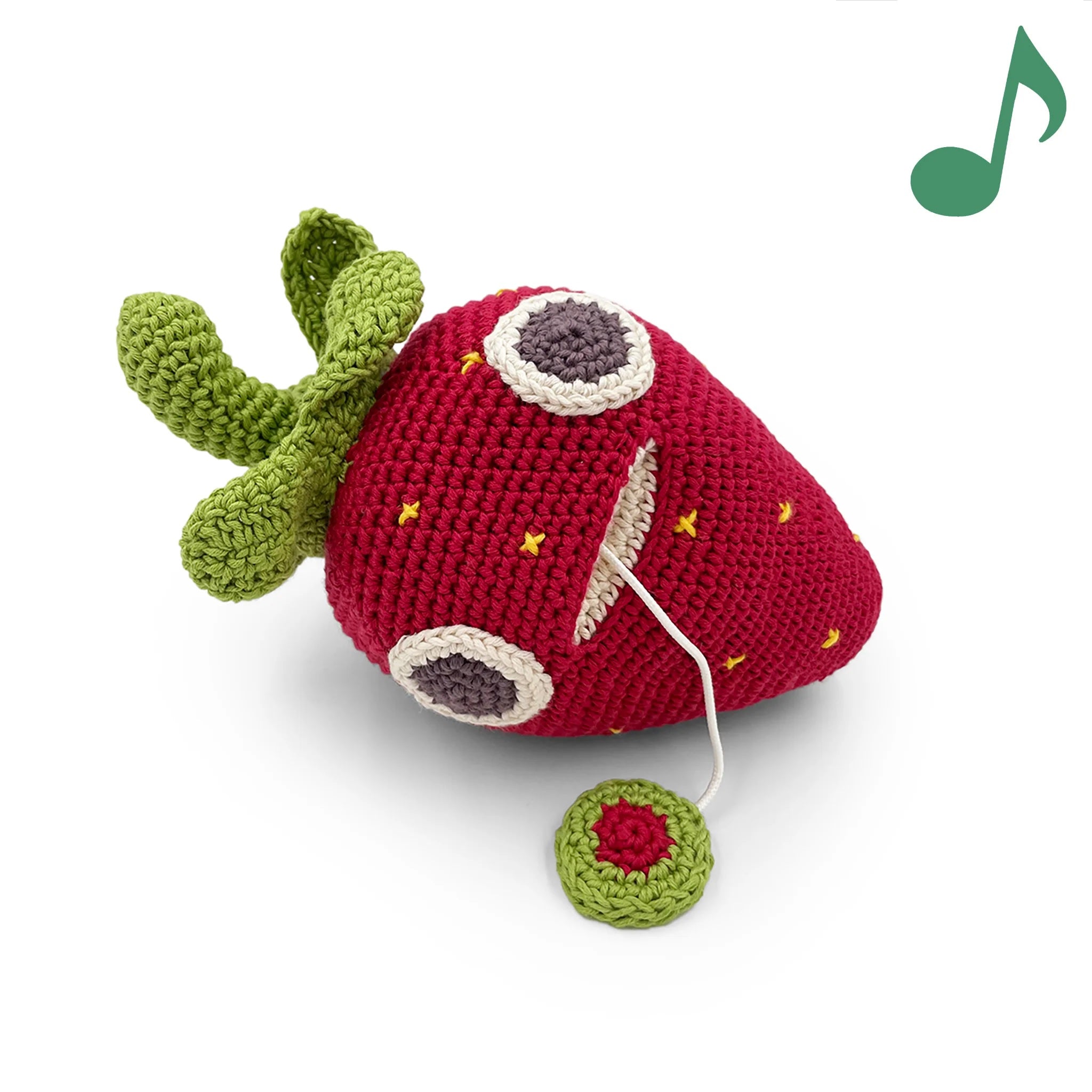 Strawberry Music Box 100% organic cotton