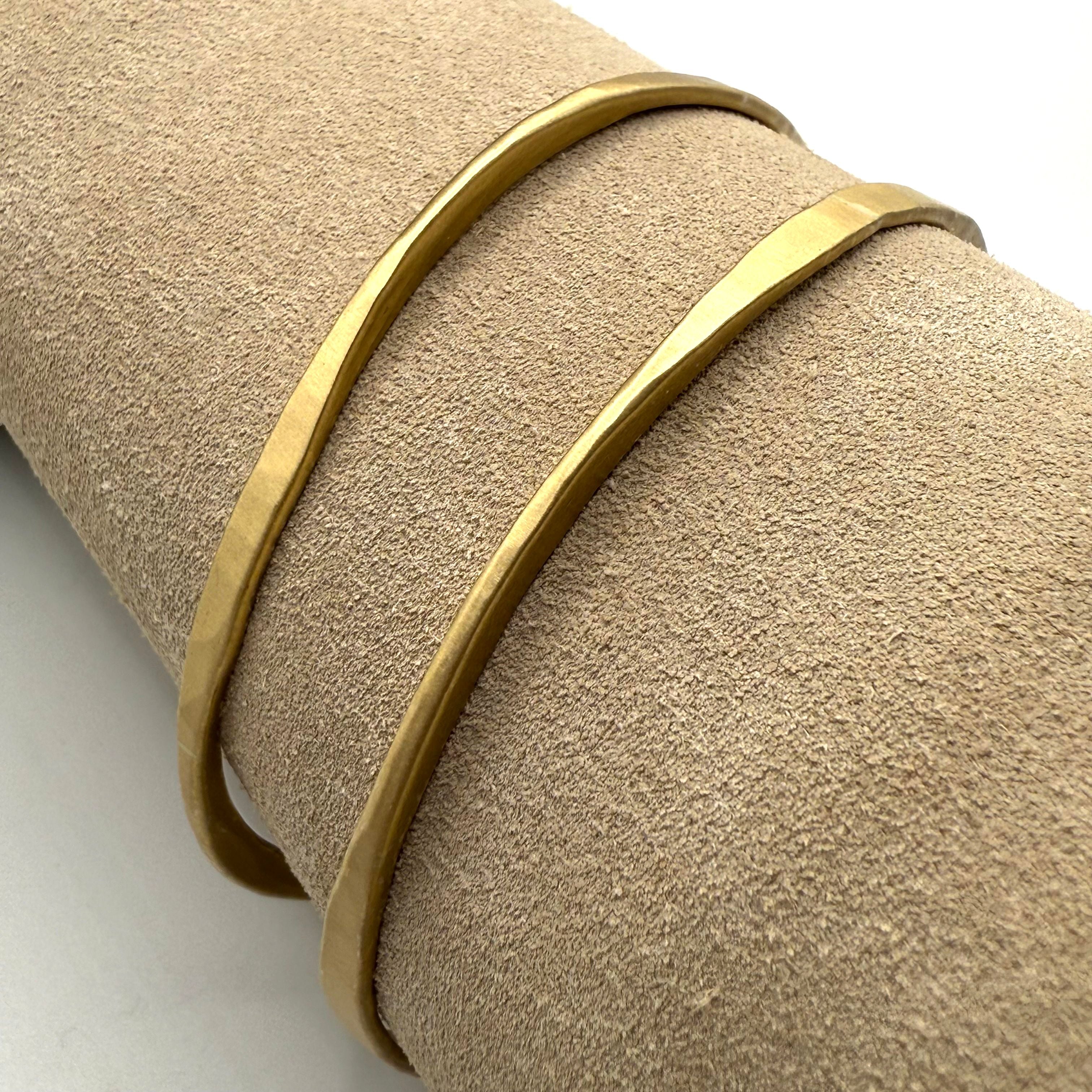 Thick-Thin Brass Bangles