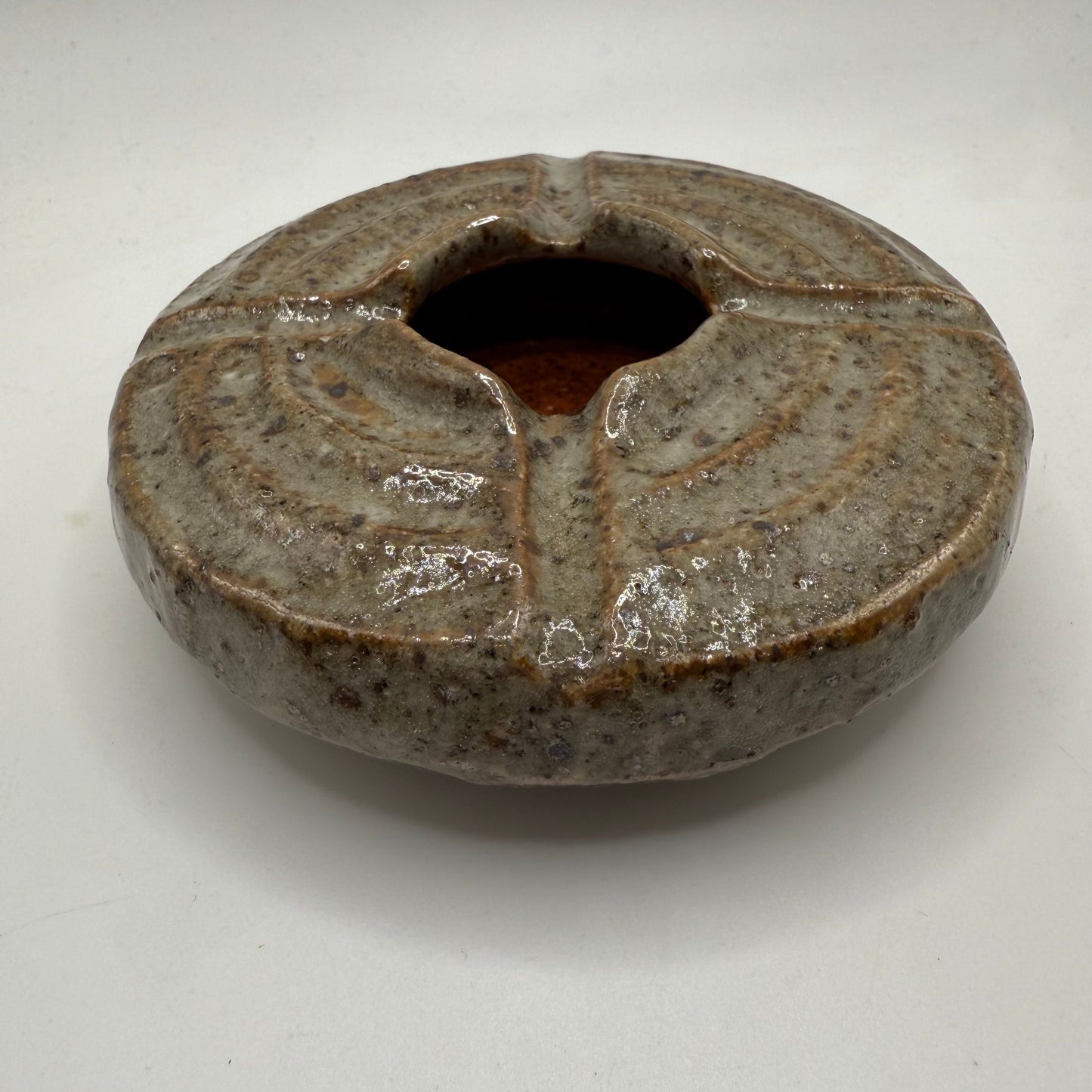 Ceramic Ashtray with Crop Circle Design