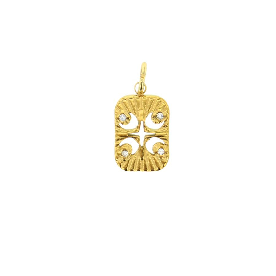 Gold Moon Cluster Charm