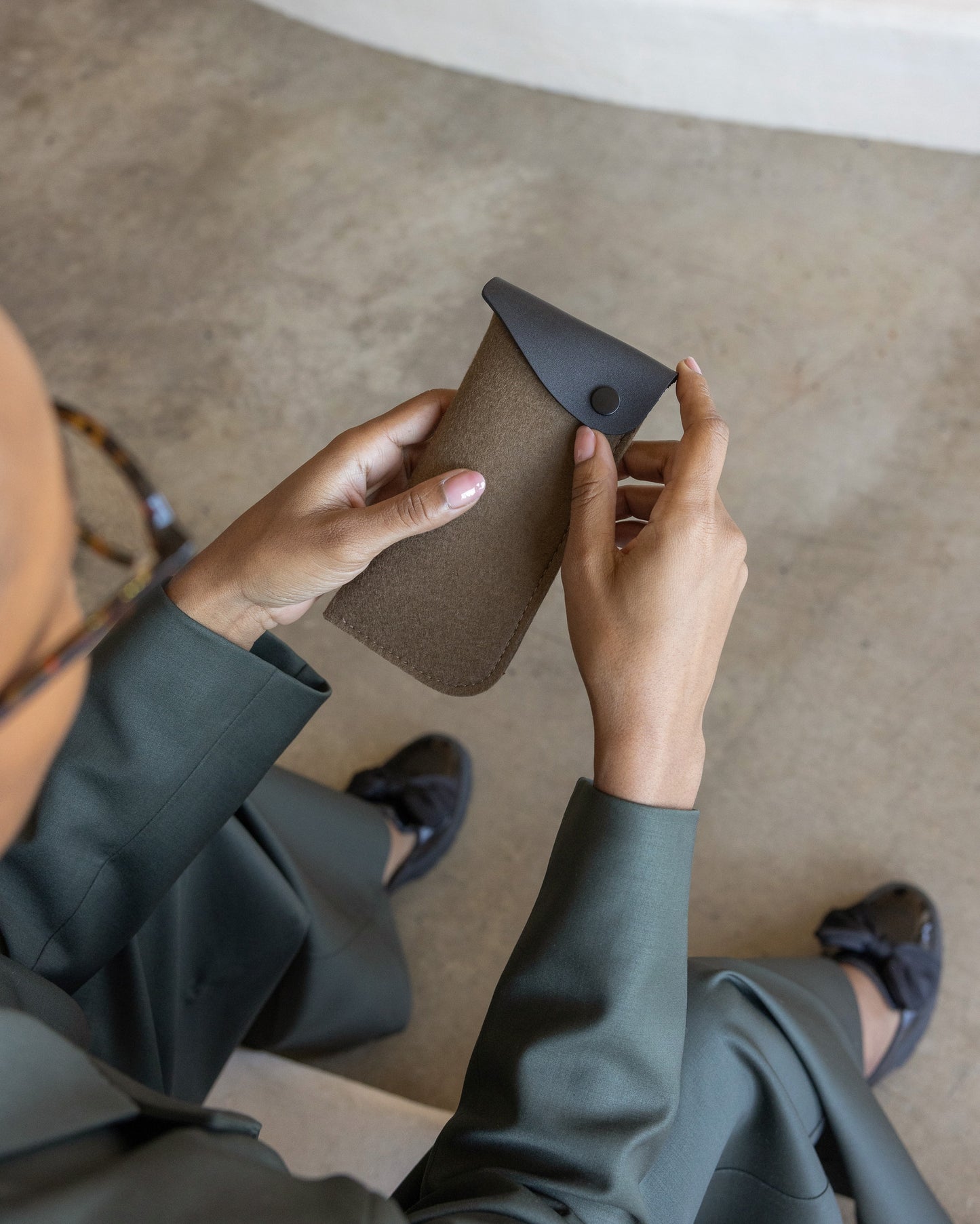 Anzen Merino Wool Eyeglass Sleeve