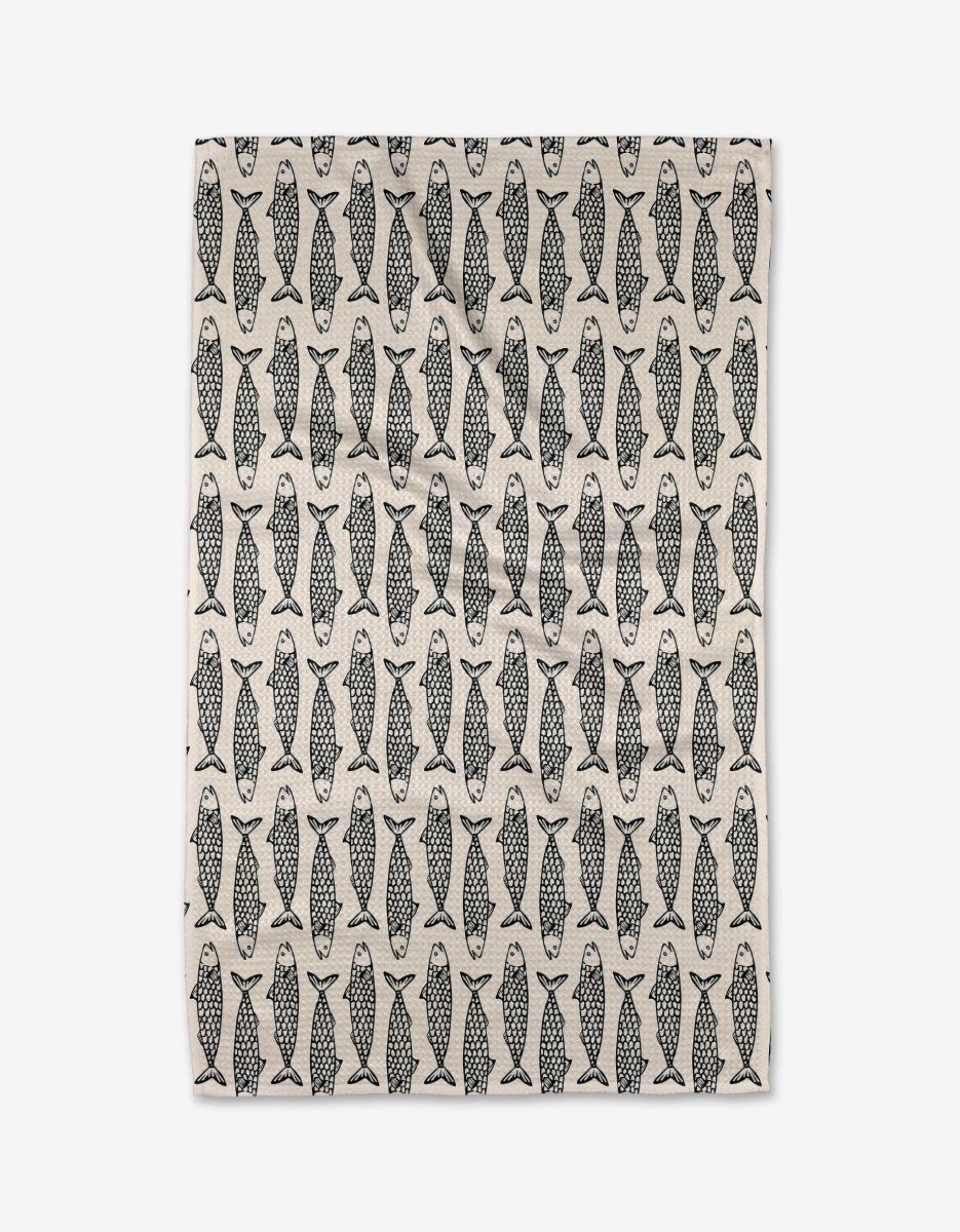 Geometry Kitchen Tea Towel - Fish Friends Geometry Towels