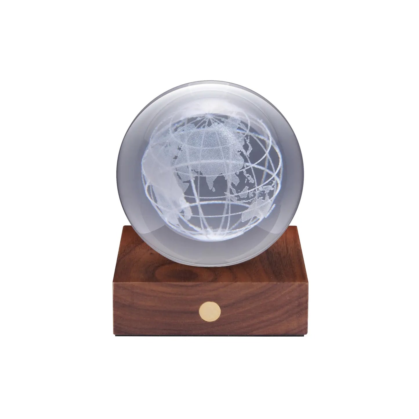 Amber Crystal Night Light - Globe/World