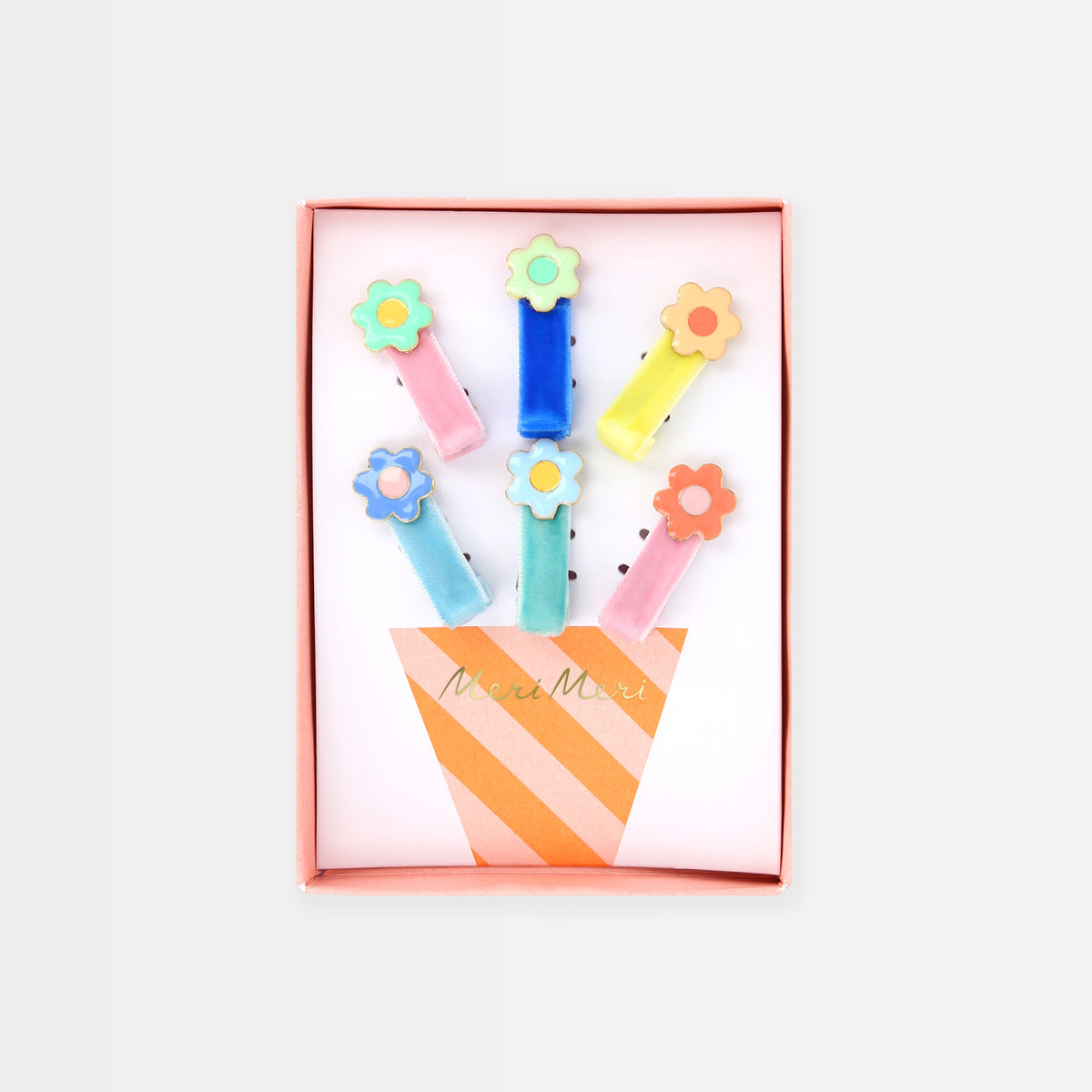 Enamel Daisy Hair Clips