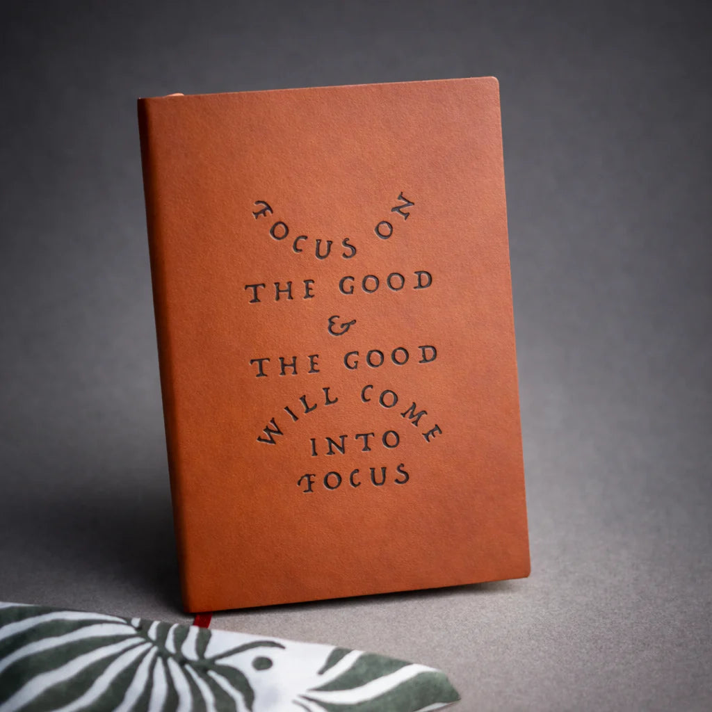 Focus On The Good Faux Leather Journal