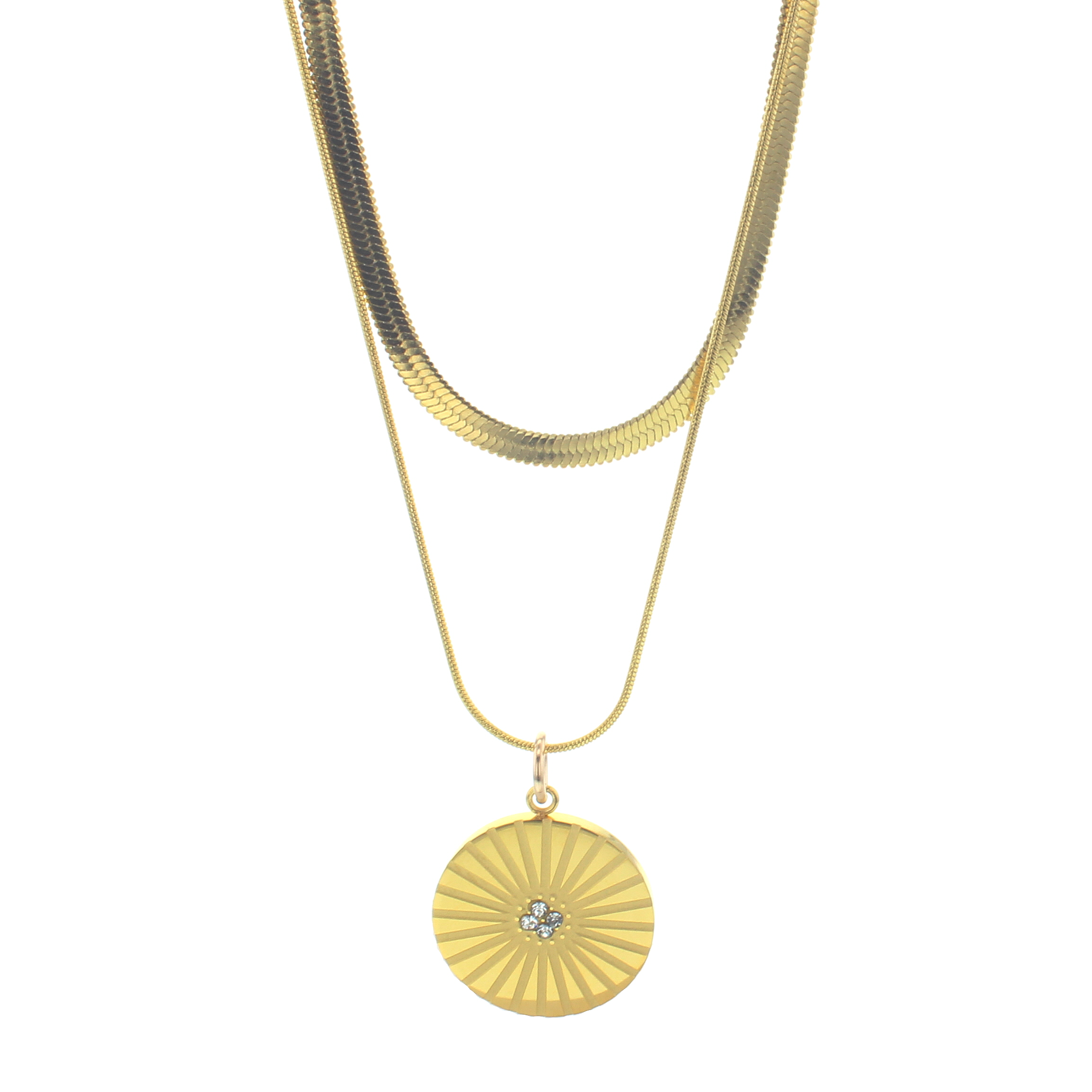 Naomi Waterproof Layered Necklace - Homage Pasadena