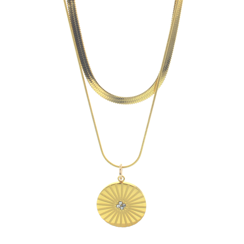 Load image 1 in gallery view. Naomi Waterproof Layered Necklace - Homage Pasadena