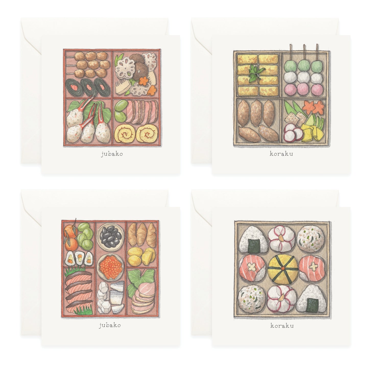 Mini Cards Set / Bento Boxes