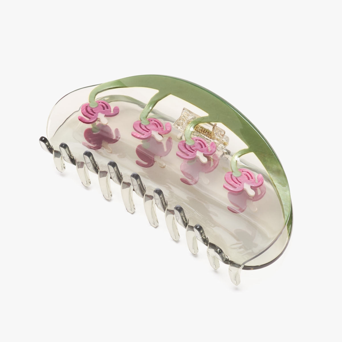 Bleeding Heart Long Claw Floral Hair Clip