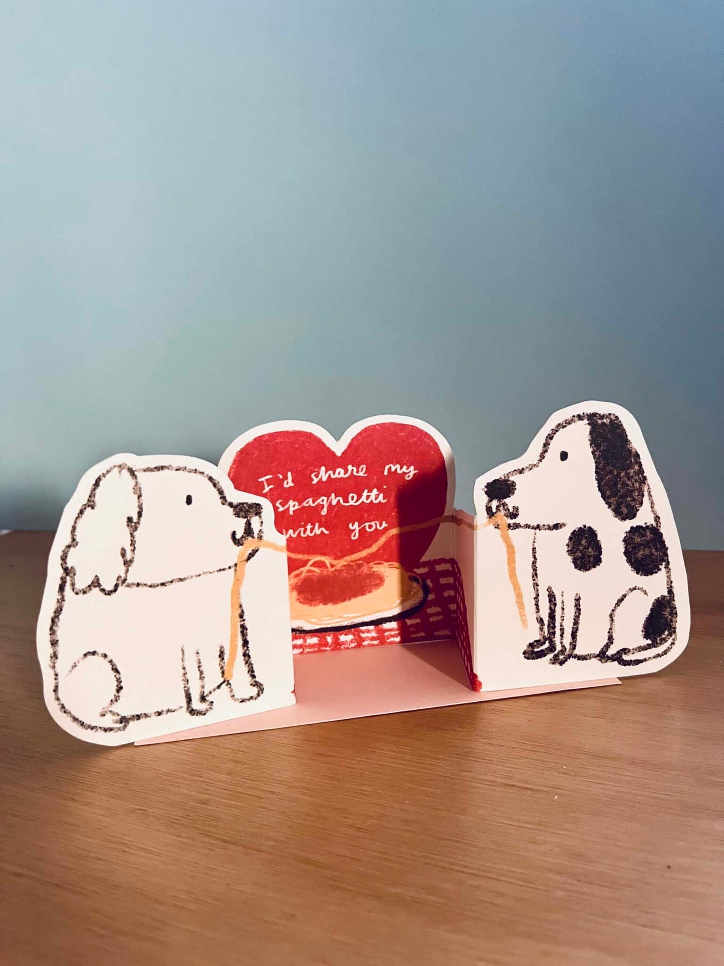 Spaghetti Dogs Card