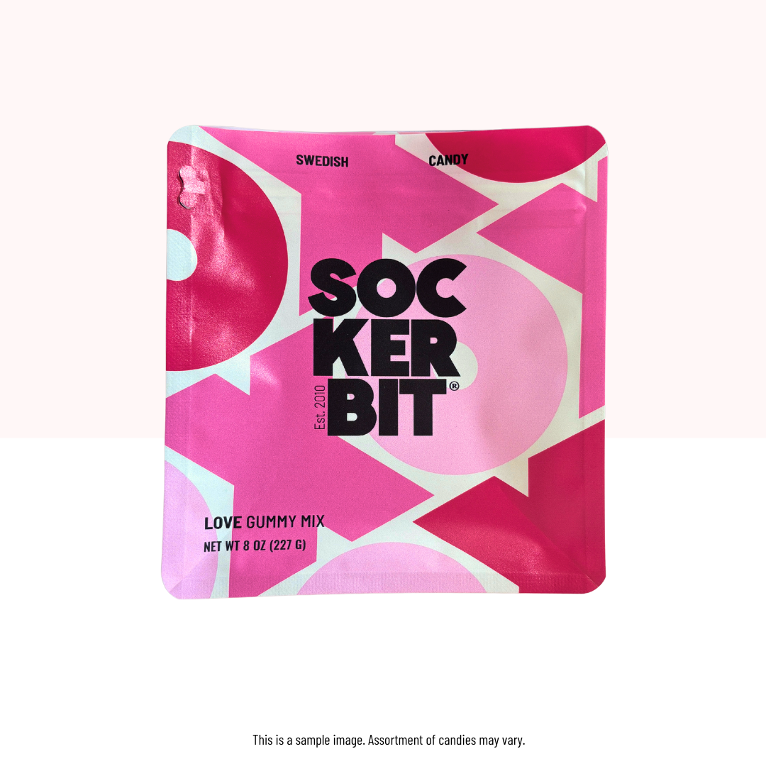 Valentine's Day Love Gummy Mix Pouch Sockerbit