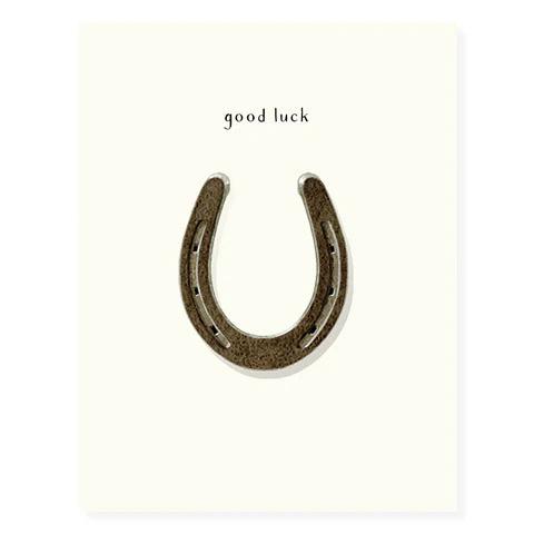 Lucky Horseshoe Congrats Card