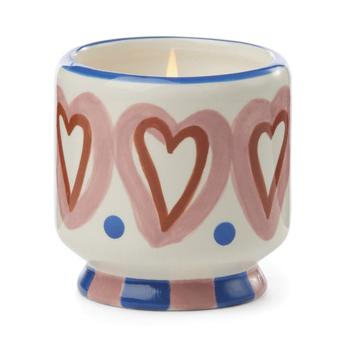 Load image 1 in gallery view. A Dopo Hearts Ceramic Candle -  Rosewood Vanilla Paddywax