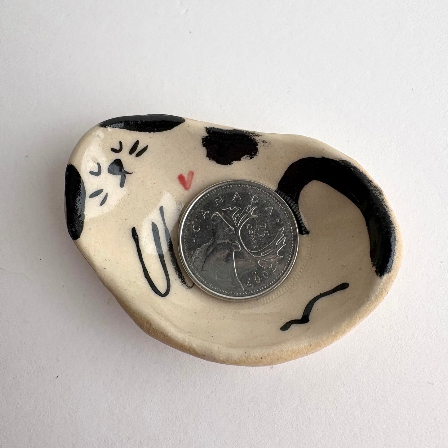 Tiny Handcrafted Ceramic Dog Dish