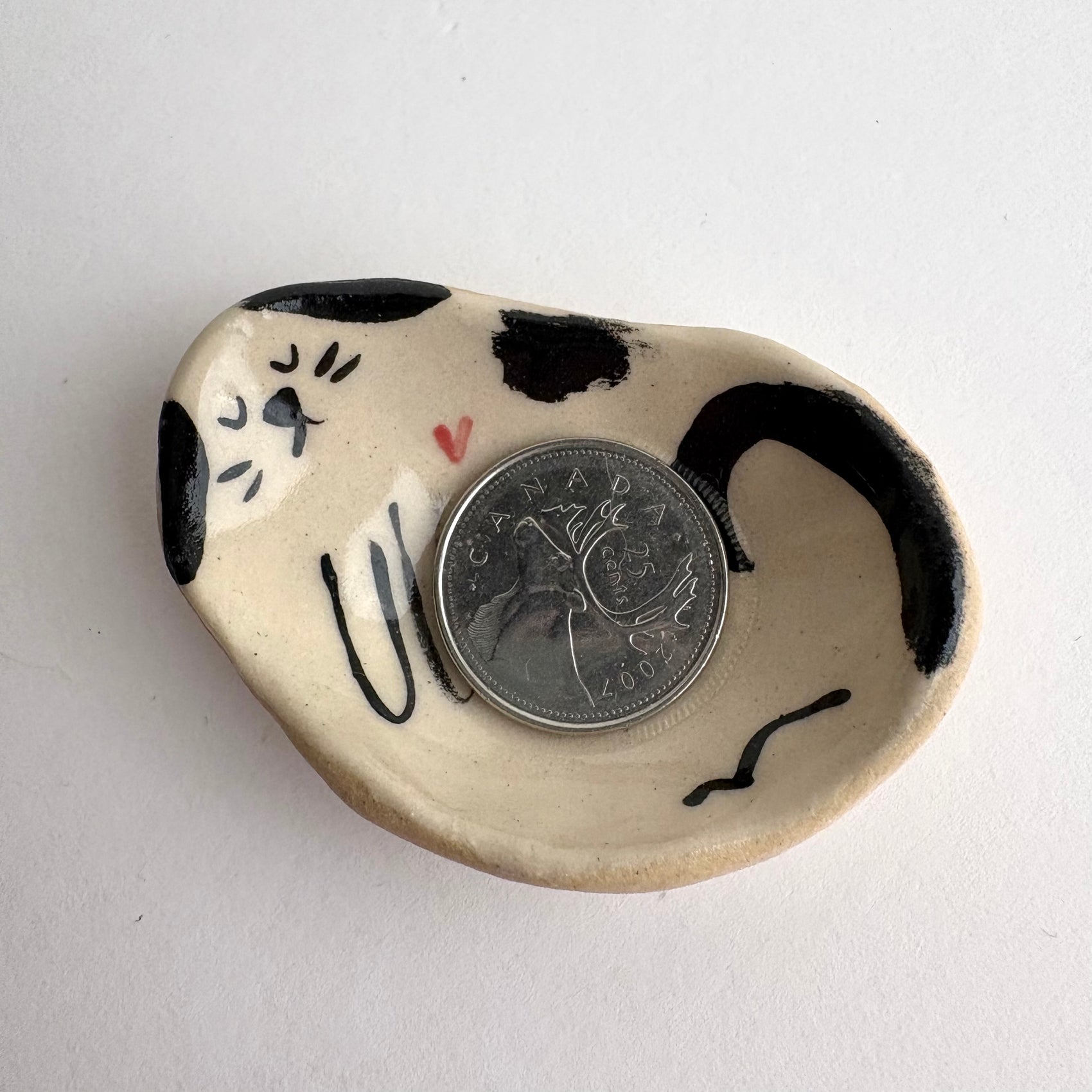 Tiny Handcrafted Ceramic Dog Dish