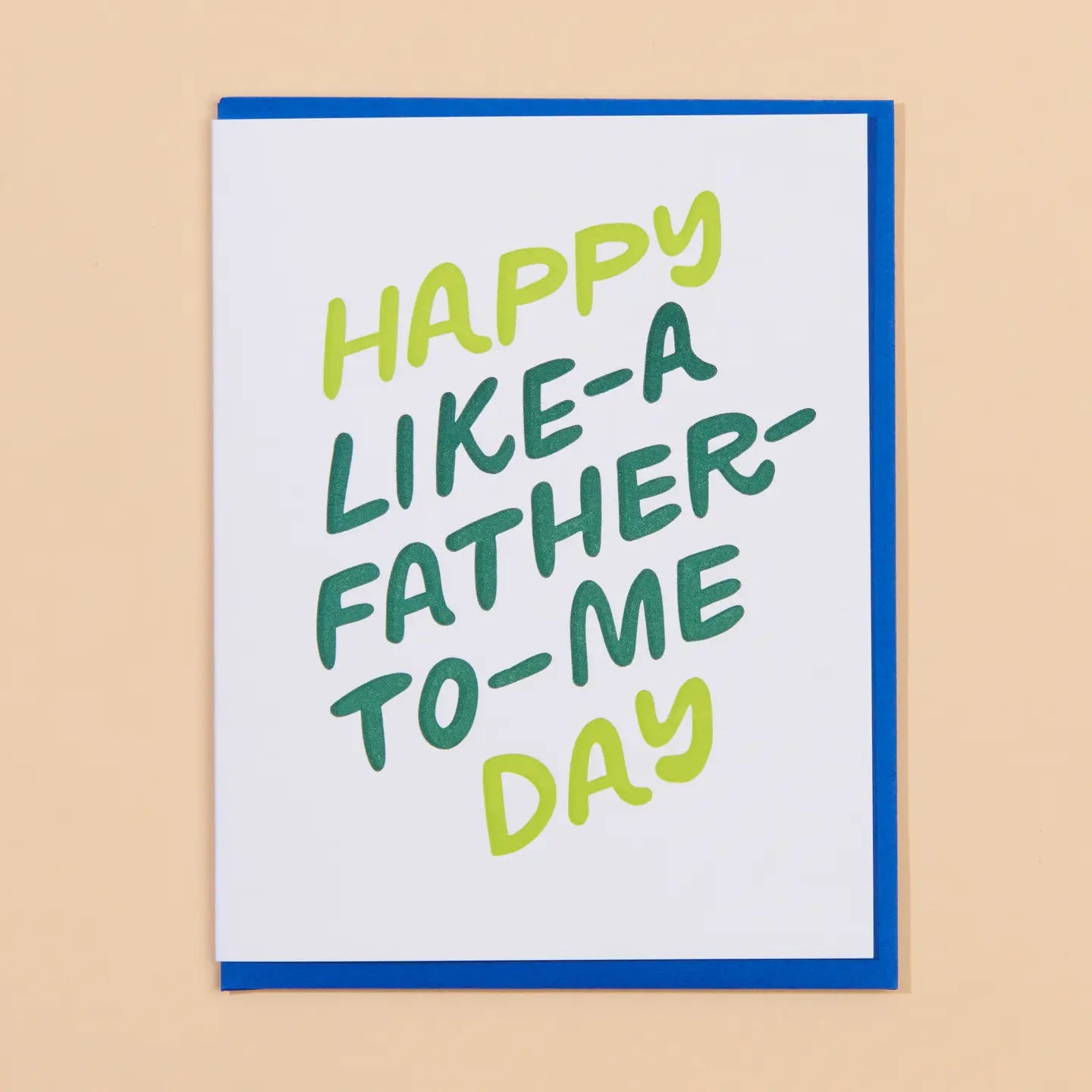 Like a Father Father's Day Letterpress Greeting Card
