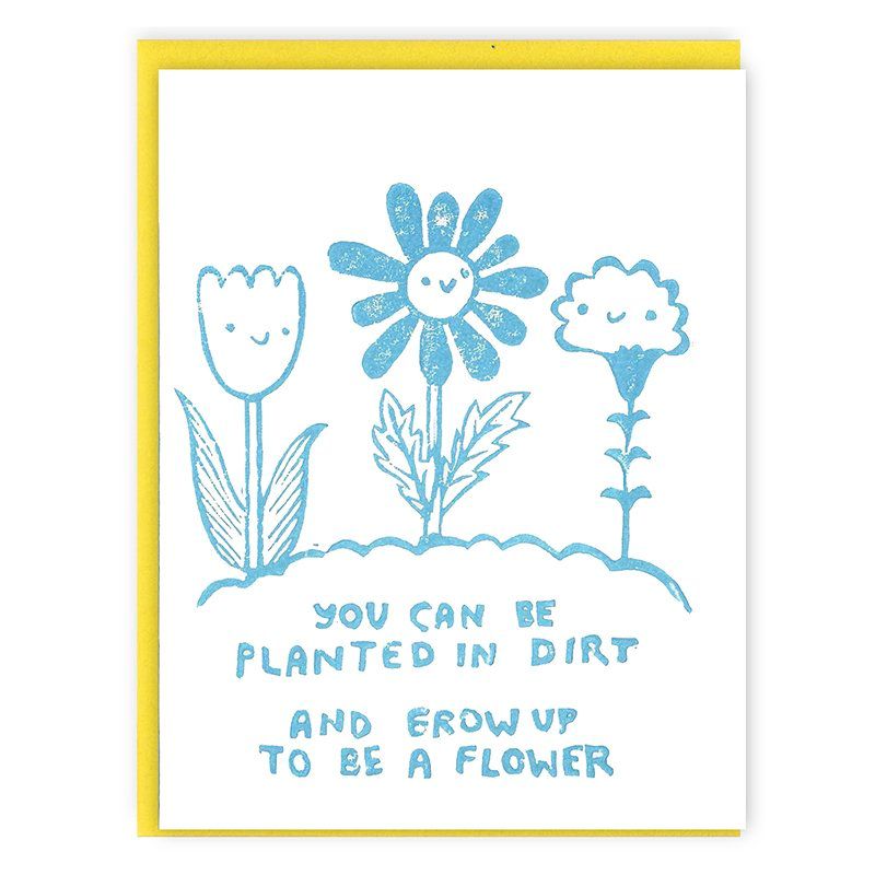 Planted in Dirt Greeting Card Ghost Academy