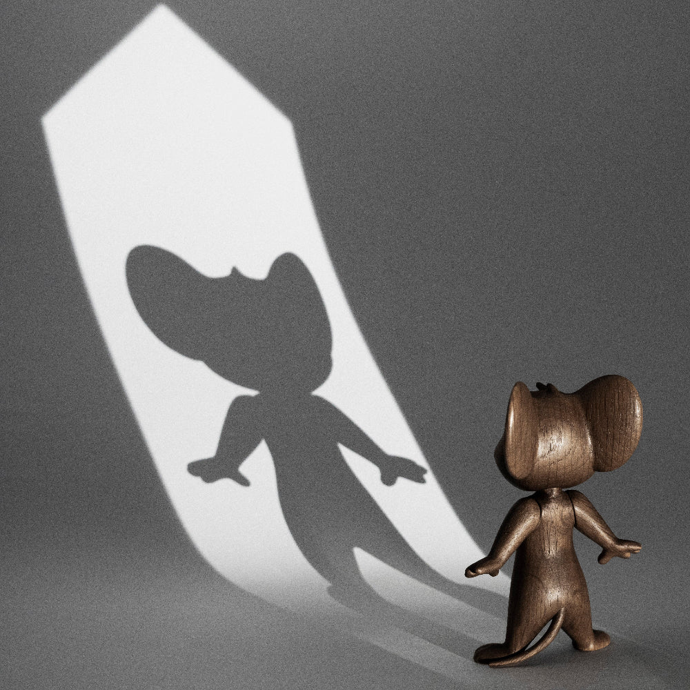 Jerry Smoked Oak Figurine - Small