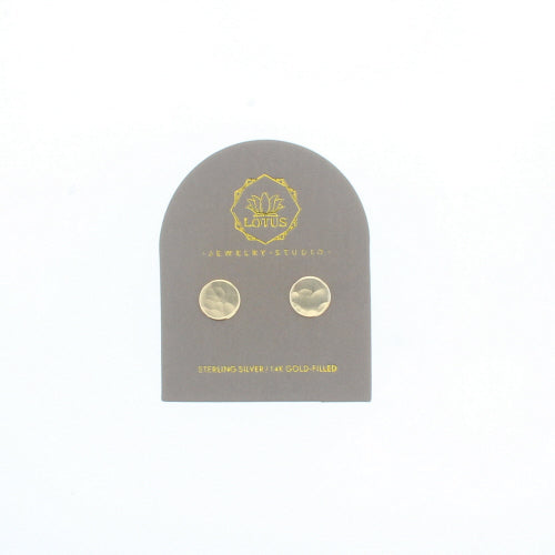 Gold Circle Stud on Card