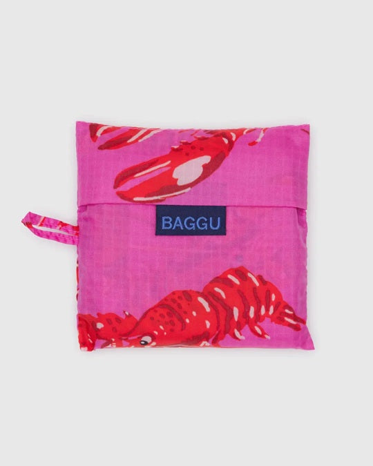 Standard Baggu Reusable Tote - Pink Lobster