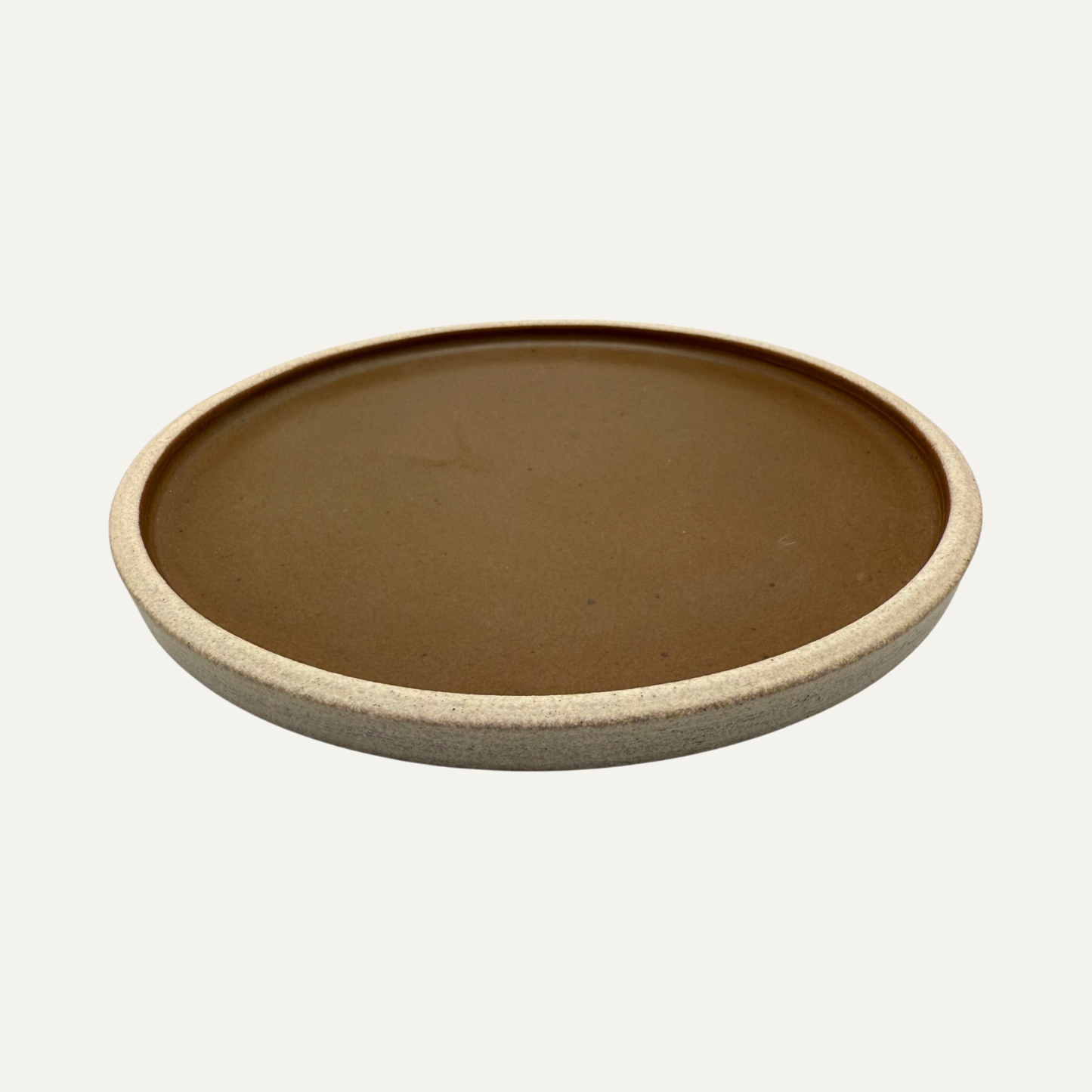 Matte Glazed Plate - 8.5" - Cocoa Brown