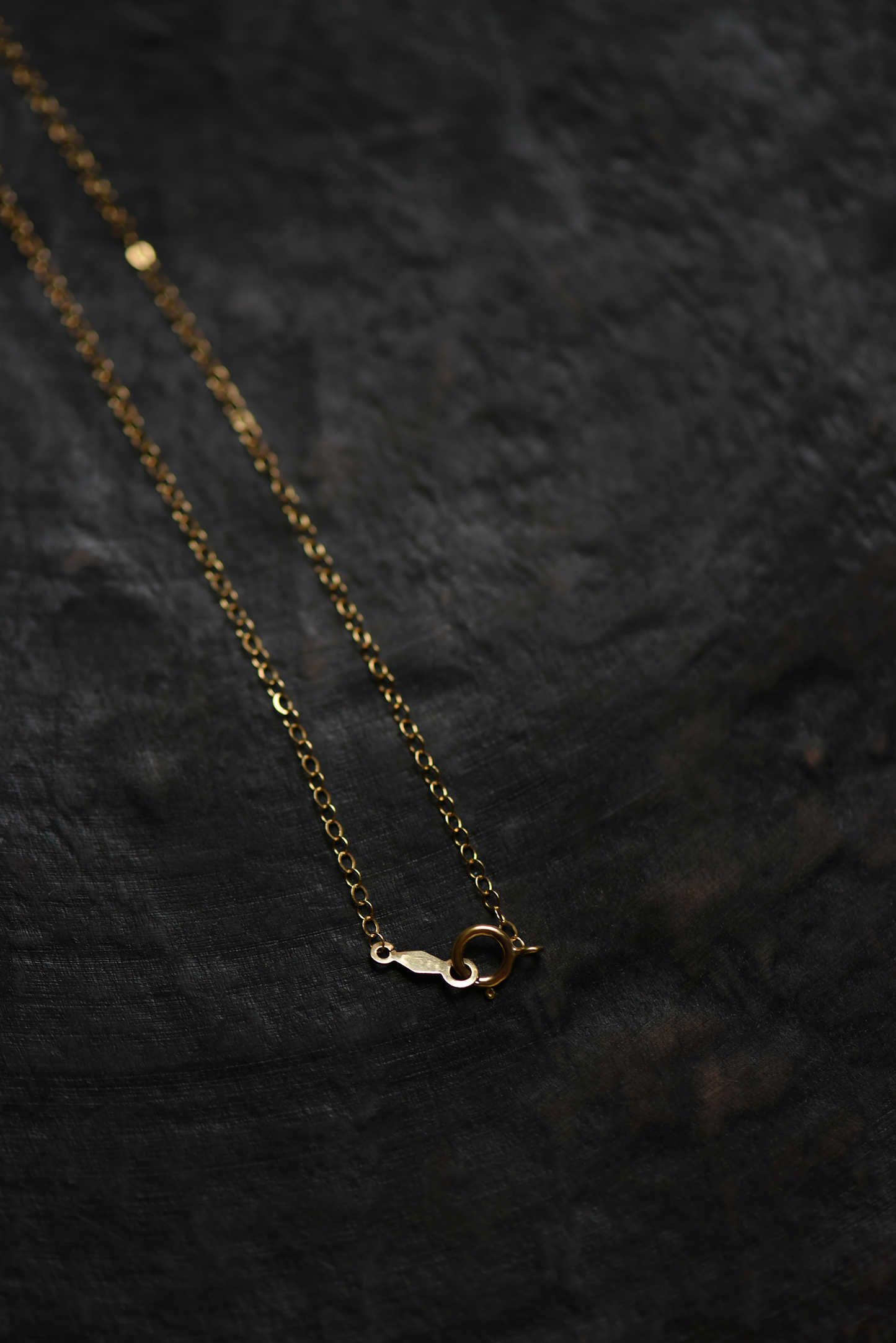 Face Pendant Brass Necklace